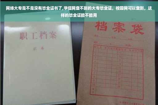 网络大专是不是没有毕业证书了,学信网查不到的大专毕业证，校园网可以查到，这样的毕业证能不能用