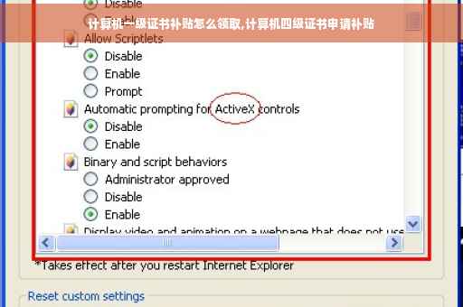 计算机一级证书补贴怎么领取,计算机四级证书申请补贴
