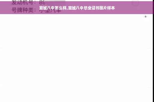 宣城八中怎么样,宣城八中毕业证书图片样本