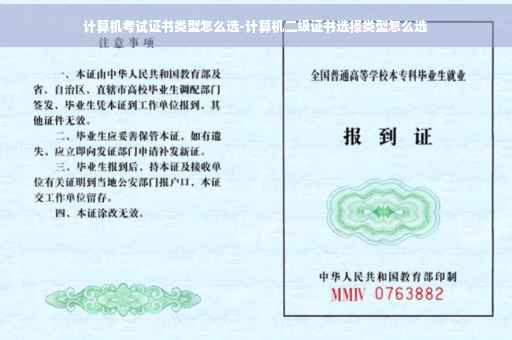计算机考试证书类型怎么选-计算机二级证书选择类型怎么选