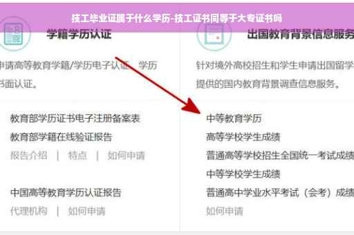 技工毕业证属于什么学历-技工证书同等于大专证书吗