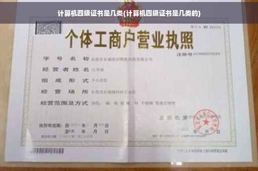 计算机四级证书是几类(计算机四级证书是几类的)