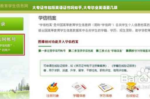 大专证书包括英语证书吗知乎,大专毕业英语要几级