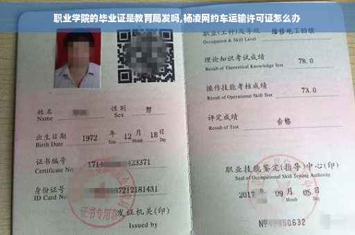 职业学院的毕业证是教育局发吗,杨凌网约车运输许可证怎么办