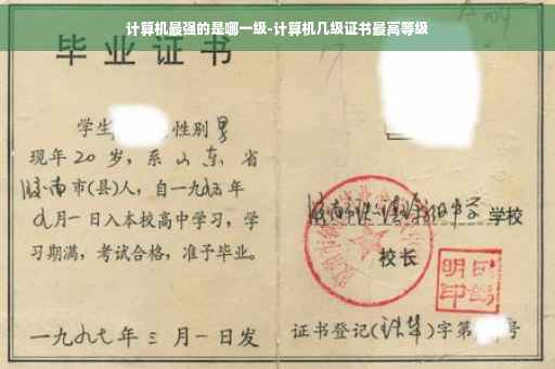 计算机最强的是哪一级-计算机几级证书最高等级