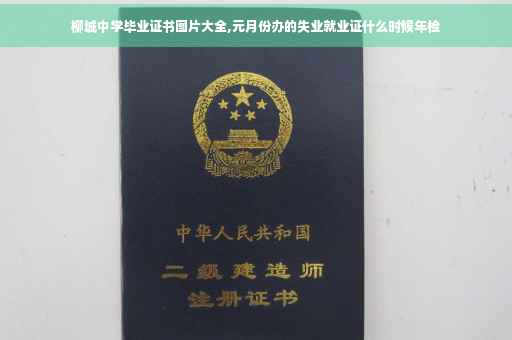 柳城中学毕业证书图片大全,元月份办的失业就业证什么时候年检