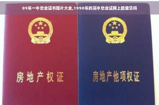09年一中毕业证书图片大全,1990年的高中毕业证网上能查见吗