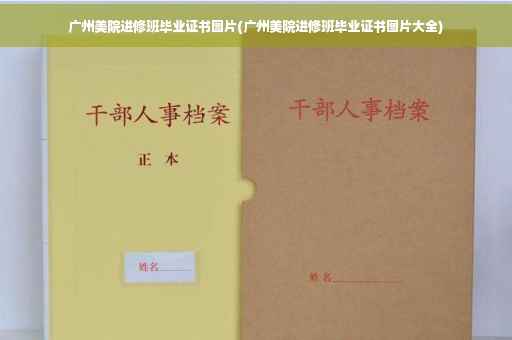 广州美院进修班毕业证书图片(广州美院进修班毕业证书图片大全)