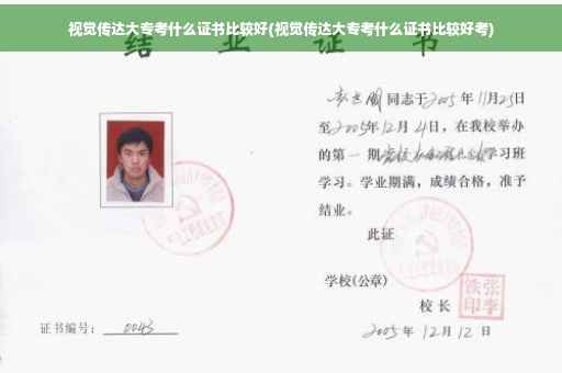 视觉传达大专考什么证书比较好(视觉传达大专考什么证书比较好考)