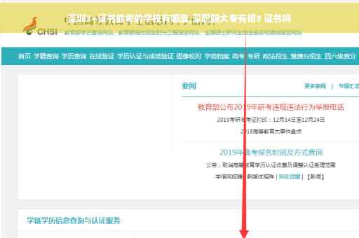 深圳3+证书能考的学校有哪些,深职院大专有招3 证书吗