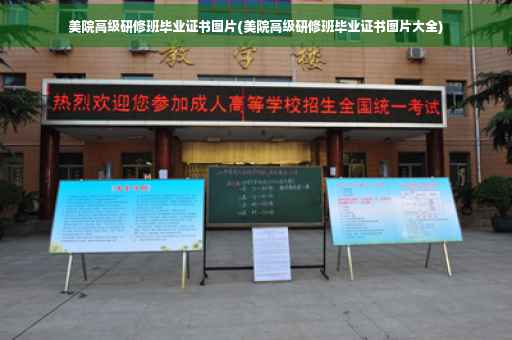 美院高级研修班毕业证书图片(美院高级研修班毕业证书图片大全)