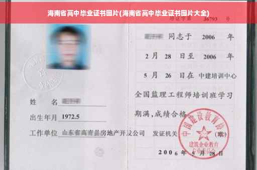 海南省高中毕业证书图片(海南省高中毕业证书图片大全)