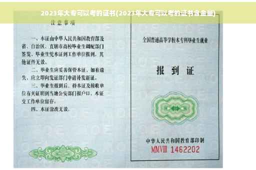 2023年大专可以考的证书(2023年大专可以考的证书含金量)
