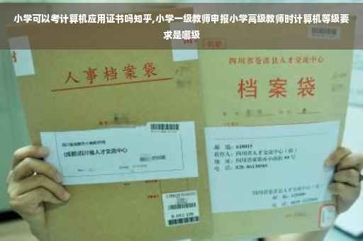 小学可以考计算机应用证书吗知乎,小学一级教师申报小学高级教师时计算机等级要求是哪级