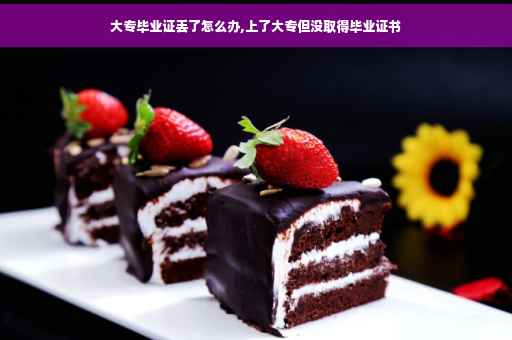 大专毕业证丢了怎么办,上了大专但没取得毕业证书 大专毕业证丢了怎么办,上了大专但没取得毕业证书