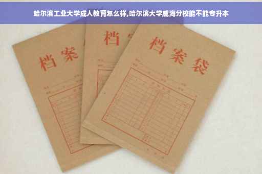 哈尔滨工业大学成人教育怎么样,哈尔滨大学威海分校能不能专升本