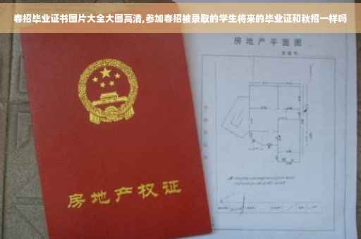 春招毕业证书图片大全大图高清,参加春招被录取的学生将来的毕业证和秋招一样吗