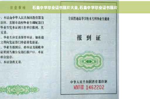 石鱼中学毕业证书图片大全,石鱼中学毕业证书图片