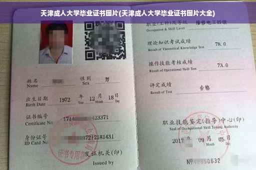 天津成人大学毕业证书图片(天津成人大学毕业证书图片大全)