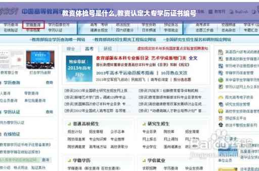 教资体检号是什么,教资认定大专学历证书编号