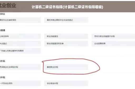计算机二级证书包括(计算机二级证书包括哪些)