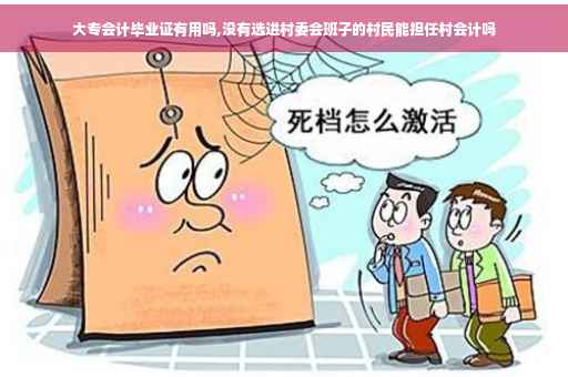 大专会计毕业证有用吗,没有选进村委会班子的村民能担任村会计吗