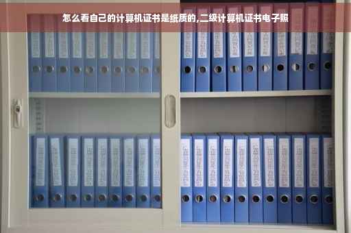 怎么看自己的计算机证书是纸质的,二级计算机证书电子照