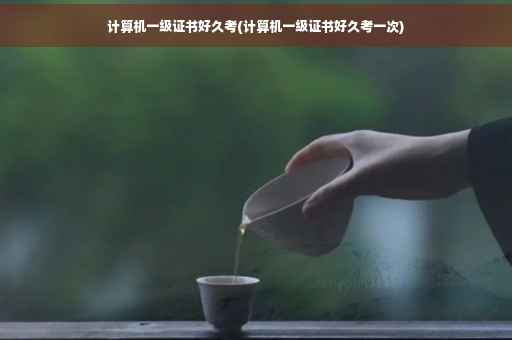 计算机一级证书好久考(计算机一级证书好久考一次)