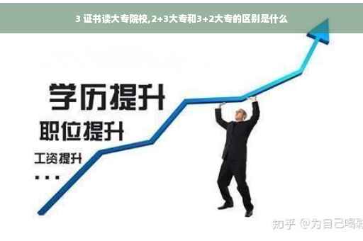 3 证书读大专院校,2+3大专和3+2大专的区别是什么