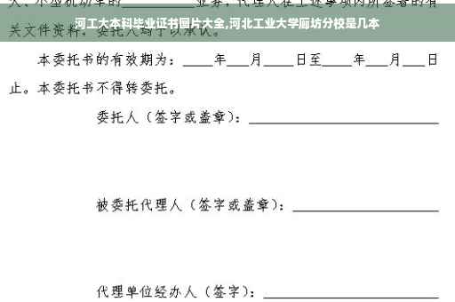 河工大本科毕业证书图片大全,河北工业大学廊坊分校是几本