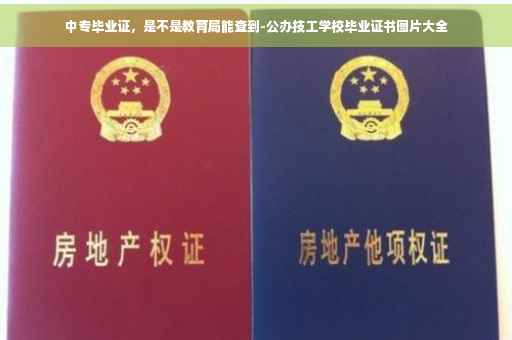 中专毕业证，是不是教育局能查到-公办技工学校毕业证书图片大全