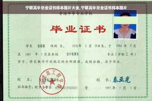 宁明高中毕业证书样本图片大全,宁明高中毕业证书样本图片