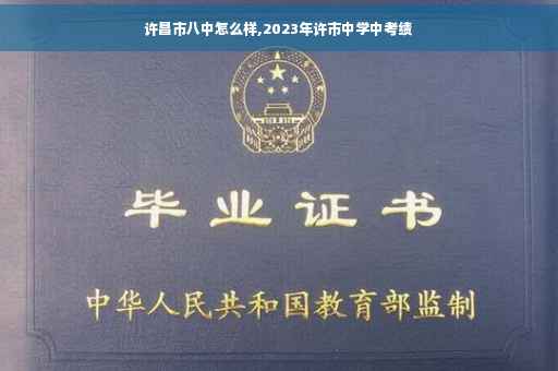 许昌市八中怎么样,2023年许市中学中考绩