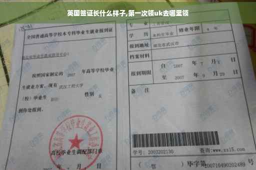 英国签证长什么样子,第一次领uk去哪里领