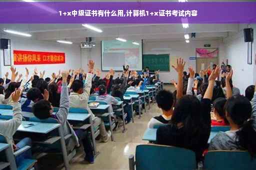 1+x中级证书有什么用,计算机1+x证书考试内容