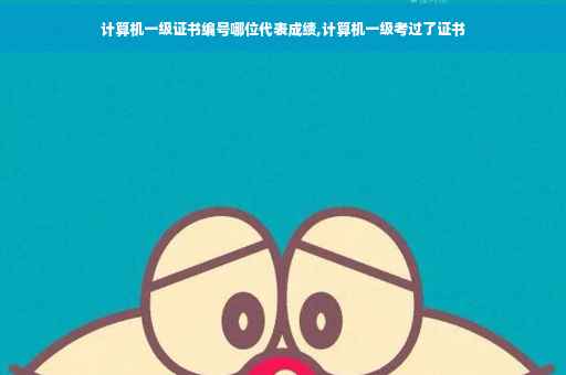 计算机一级证书编号哪位代表成绩,计算机一级考过了证书