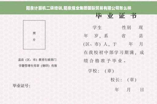 阳泉计算机二级培训,阳泉煤业集团国际贸易有限公司怎么样