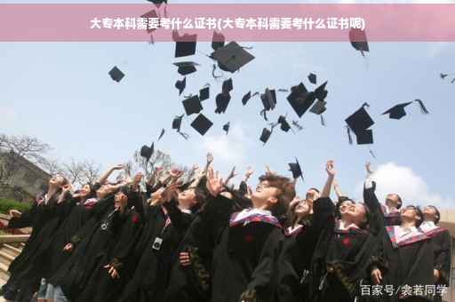 大专本科需要考什么证书(大专本科需要考什么证书呢)