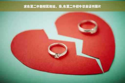 求东至二中新校区地址，急,东至二中初中毕业证书图片