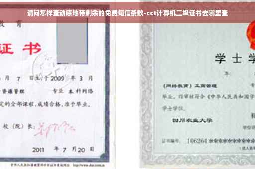 请问怎样查动感地带剩余的免费短信条数-cct计算机二级证书去哪里查 请问怎样查动感地带剩余的免费短信条数-cct计算机二级证书去哪里查