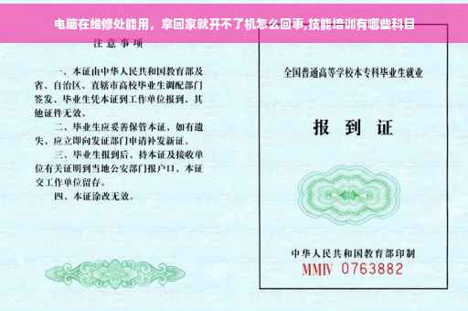 电脑在维修处能用，拿回家就开不了机怎么回事,技能培训有哪些科目