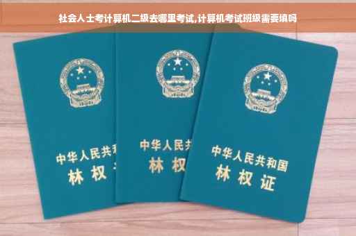 社会人士考计算机二级去哪里考试,计算机考试班级需要填吗