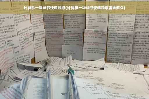 计算机一级证书快递领取(计算机一级证书快递领取需要多久)