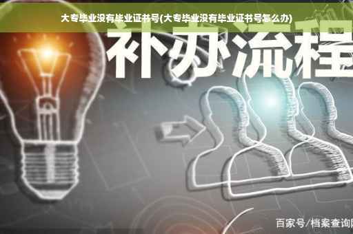大专毕业没有毕业证书号(大专毕业没有毕业证书号怎么办)