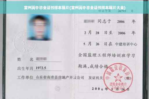 宜州高中毕业证书样本图片(宜州高中毕业证书样本图片大全)
