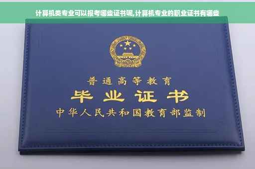 计算机类专业可以报考哪些证书呢,计算机专业的职业证书有哪些