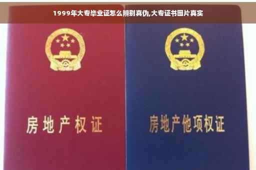 1999年大专毕业证怎么辨别真伪,大专证书图片真实