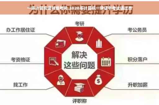 一级计算机证书难考吗,2020年计算机一级证书考试通过率