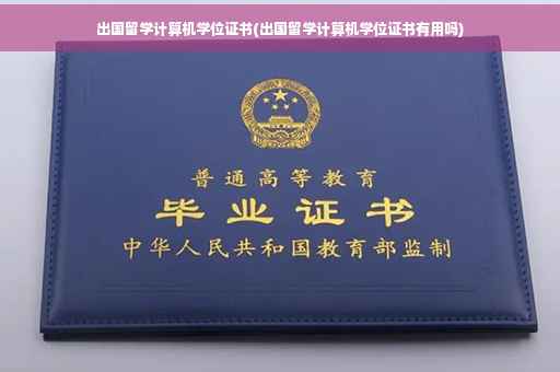 出国留学计算机学位证书(出国留学计算机学位证书有用吗)