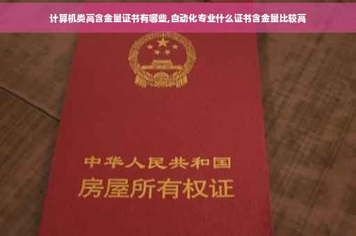 计算机类高含金量证书有哪些,自动化专业什么证书含金量比较高 计算机类高含金量证书有哪些,自动化专业什么证书含金量比较高